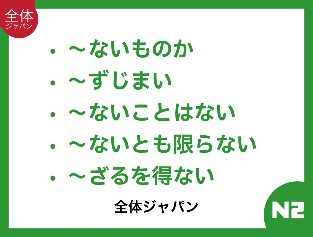 Bunpou JLPT N2: Bagian&nbsp;4