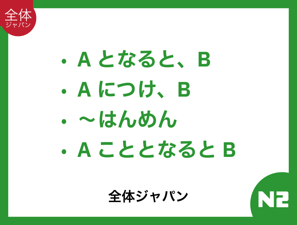 Bunpou JLPT N2: Bagian&nbsp;14